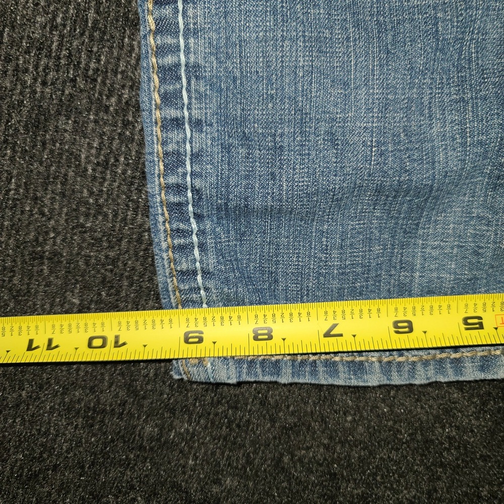 Hydraulic Denim Capri Pants Embroidered‎ Pockets Stretch Blue Size 16 - Picture 5 of 10